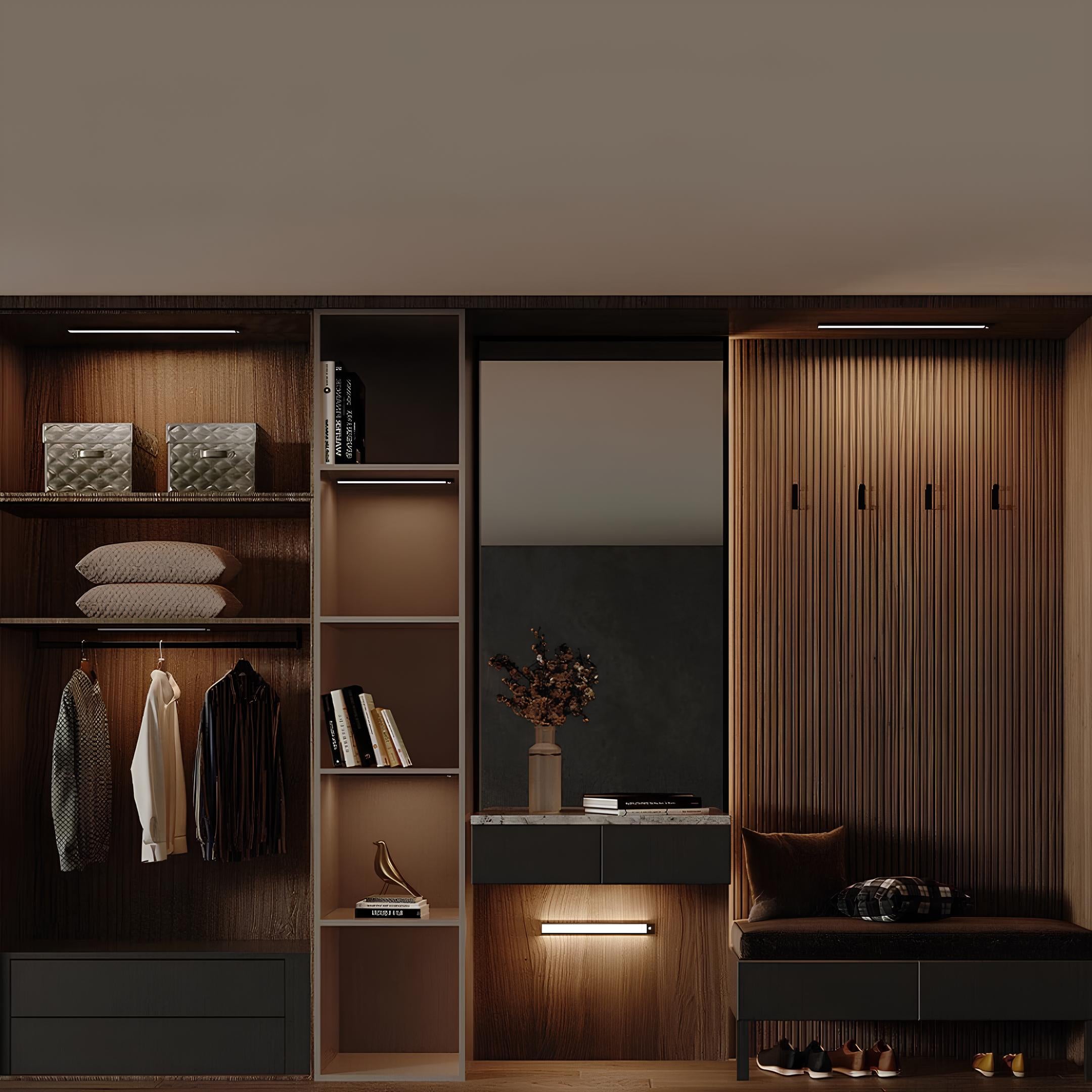 Motion Activated Wireless LED Closet Light For Under Cabinet Use