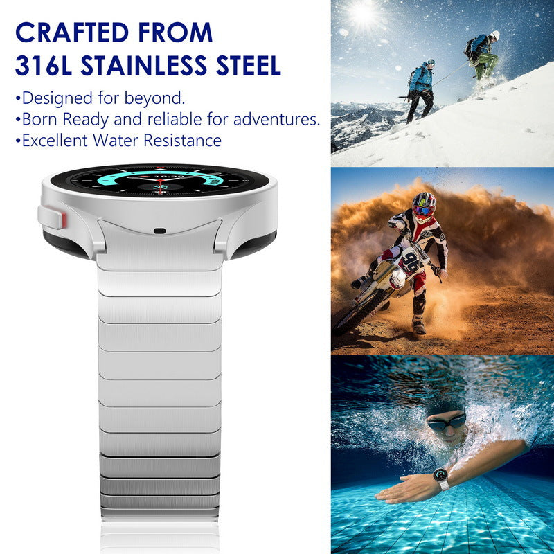 Tali Kunci Kupu-Kupu Keluli Tahan Karat Serasi Dengan Jam Tangan Samsung Galaxy 4/5/6/7 Pro