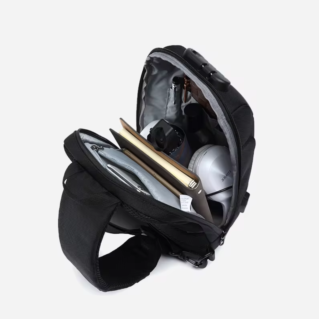 Cortina | Sac bandoulière antivol avec chargeur USB — Sûr, élégant et pratique