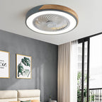 Ventilador de techo Boreal Timber con luz LED de bajo consumo y aspas de madera