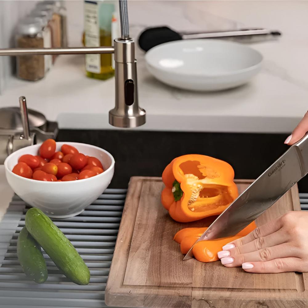 ステンレス製ローリング食器乾燥ラック