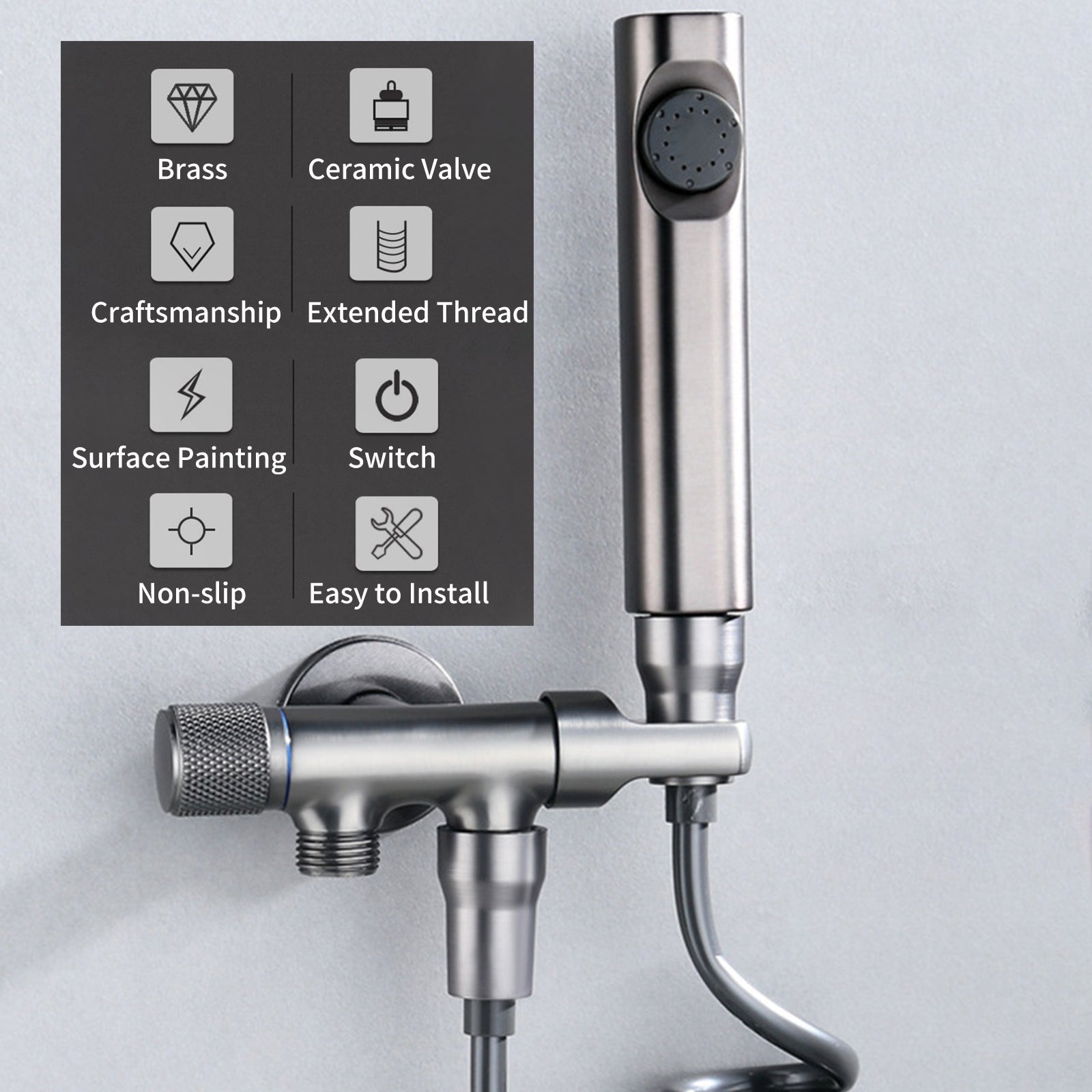 PrecisionFlow kézi bidé permetező állítható fúvókával | Petprovac