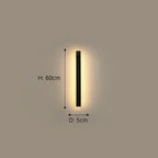 FjordLuma Nordisk Vandtæt Væglampe Med Blødt LED-lys