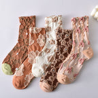 Women's Floral Cotton Socks (10 Pairs)