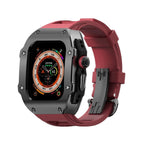 Kirell Arc Series Stainless Steel Case With Fluoro Rubber Band For Apple Watch Ultra