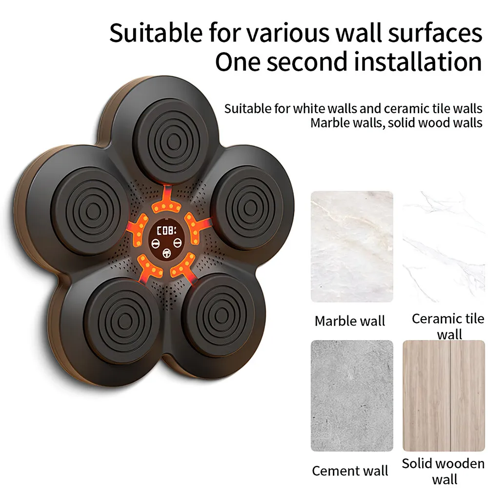 NovaStrike væg bokse system med musik og handsker