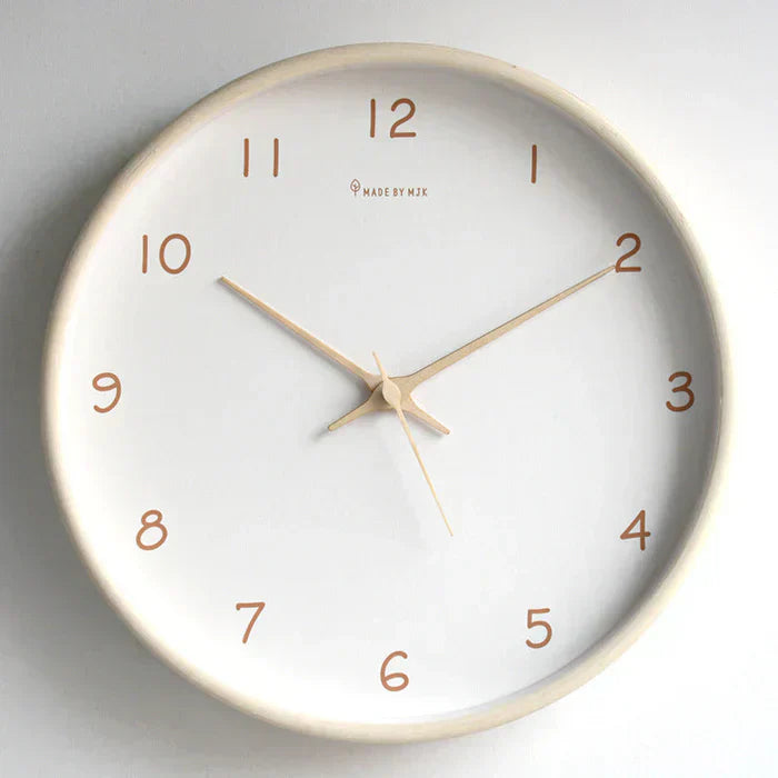Elmora Analog Wall Clock With Silent Movement Solid Wood
