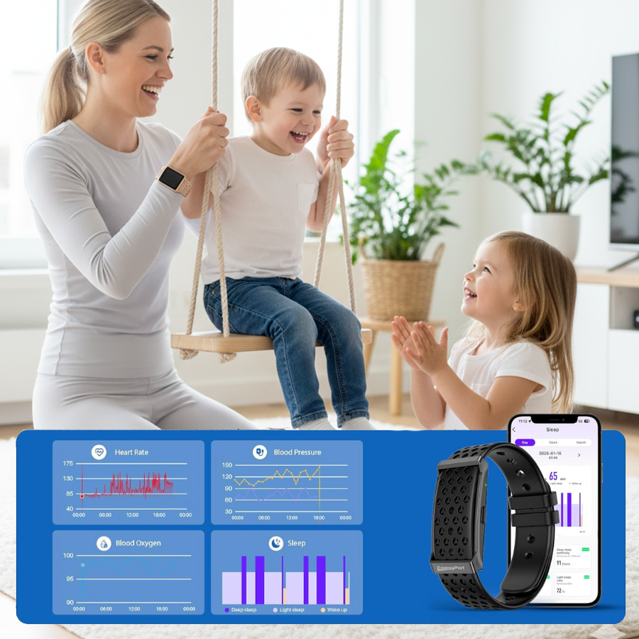 VitalCheck Band: Quiet Wellness Wristband To Help You Feel Better