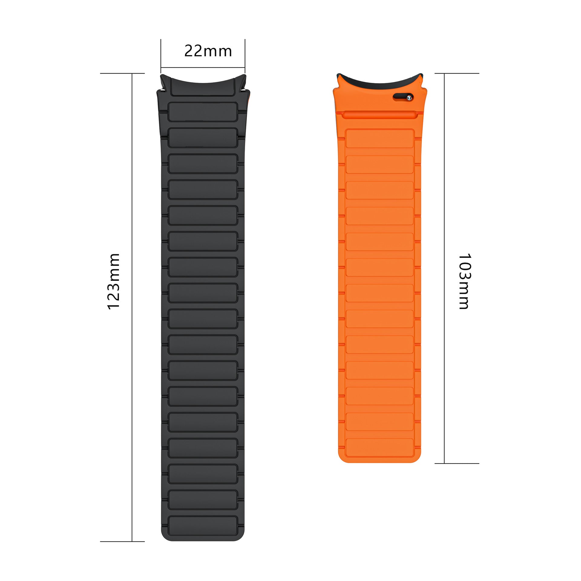 Silikonowy pasek magnetyczny LumiLoop do zegarka Samsung Galaxy Watch 4/5/6/7