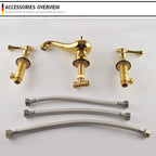 Haverly antik háromlyukú széles elosztású fürdőszobai csaptelep | Petprovac