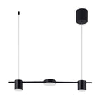 מנורת תלייה ליריה תוף, גימור זהב שחור, 3-5 נורות