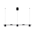 מנורת תלייה ליריה תוף, גימור זהב שחור, 3-5 נורות