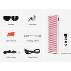 Panel de terapia de luz roja de cuerpo completo SolaraNova con pulsos de múltiples longitudes de onda