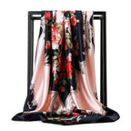 Large square scarf Simulation silk scarf All-match scarf Scarf