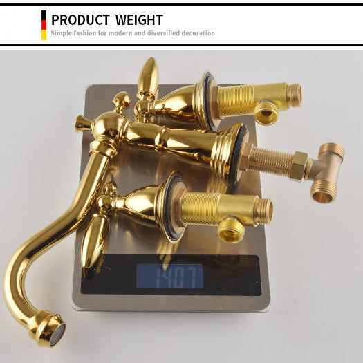 Marcelli Vintage Brass Double-Handle Bathroom Faucet for 3-Hole Sink | Petprovac