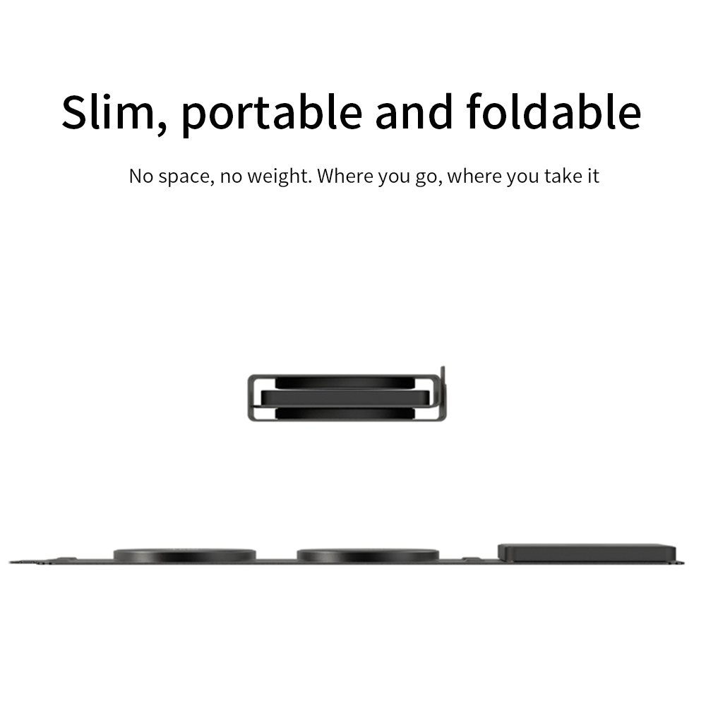 Nivio | 3-in-1 ファブリック収納＆ワイヤレス電話充電器