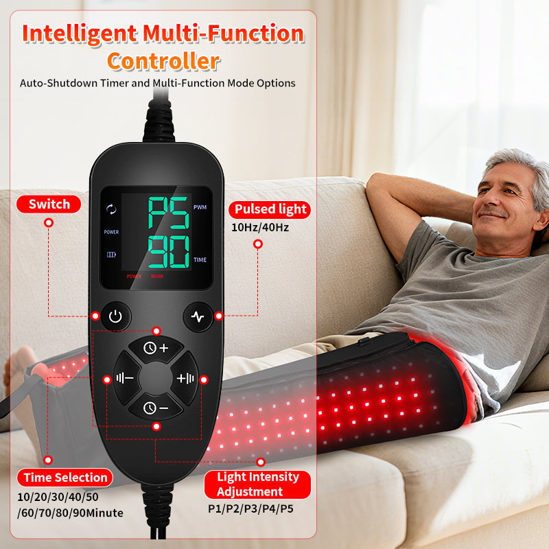 Leg Reset – Full-Leg Red Light Therapy Wrap for Circulation, Comfort & Daily Recovery
