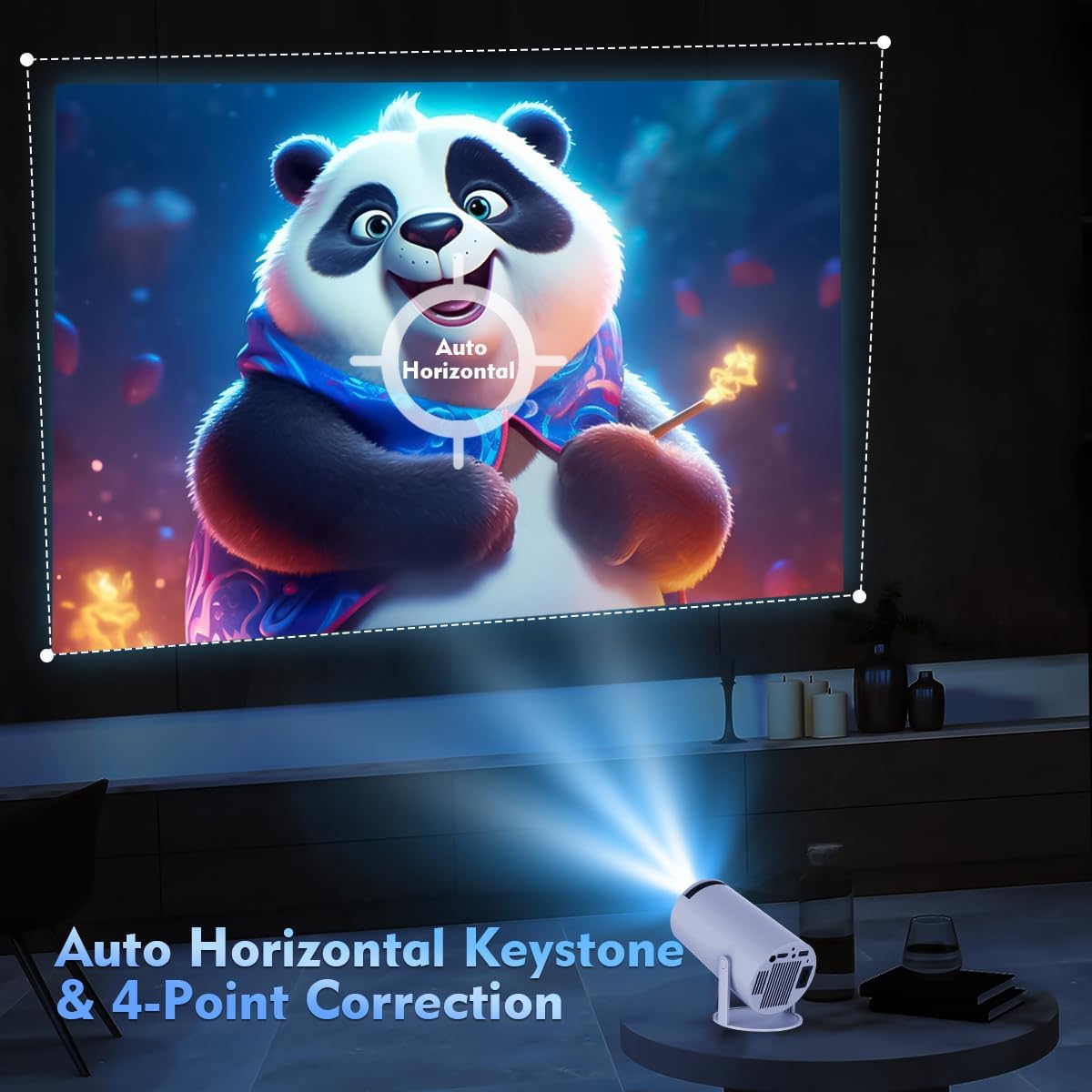 Magcubic 4K mini projektor pro domácí kino, přenosný na cesty
