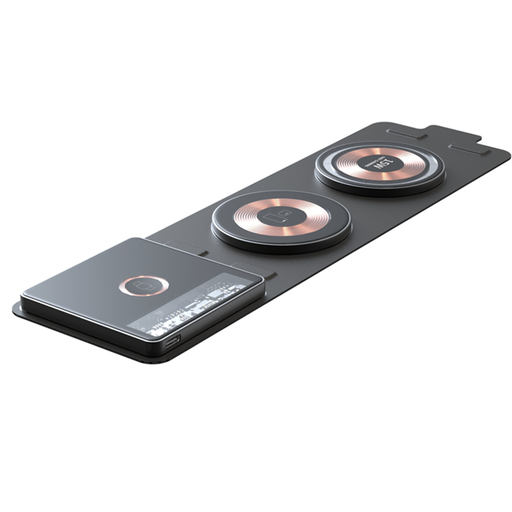 Nivio | 3-in-1 ファブリック収納＆ワイヤレス電話充電器