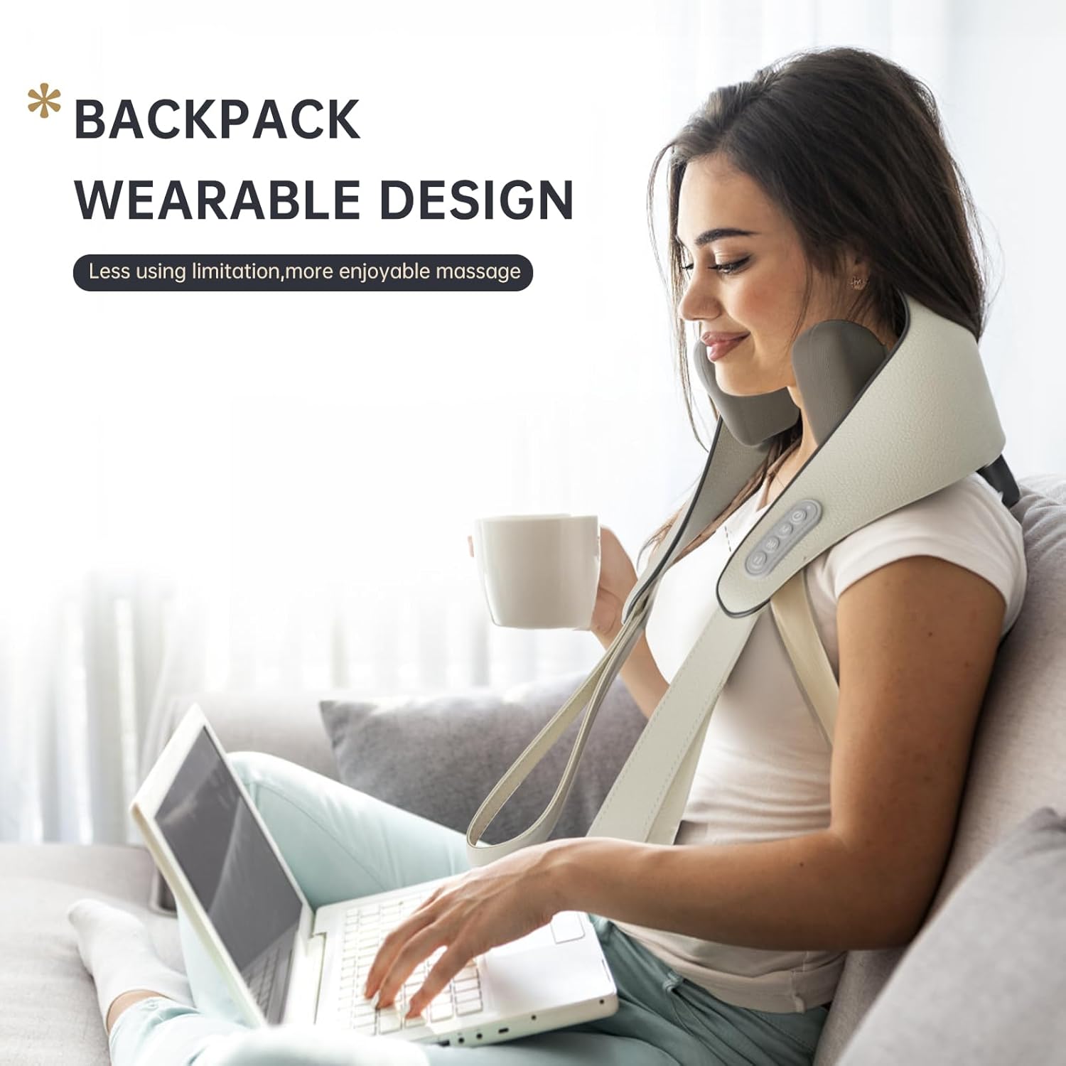 VitaPulse masážní přístroj na hlubokou masáž krku a zad pro úlevu