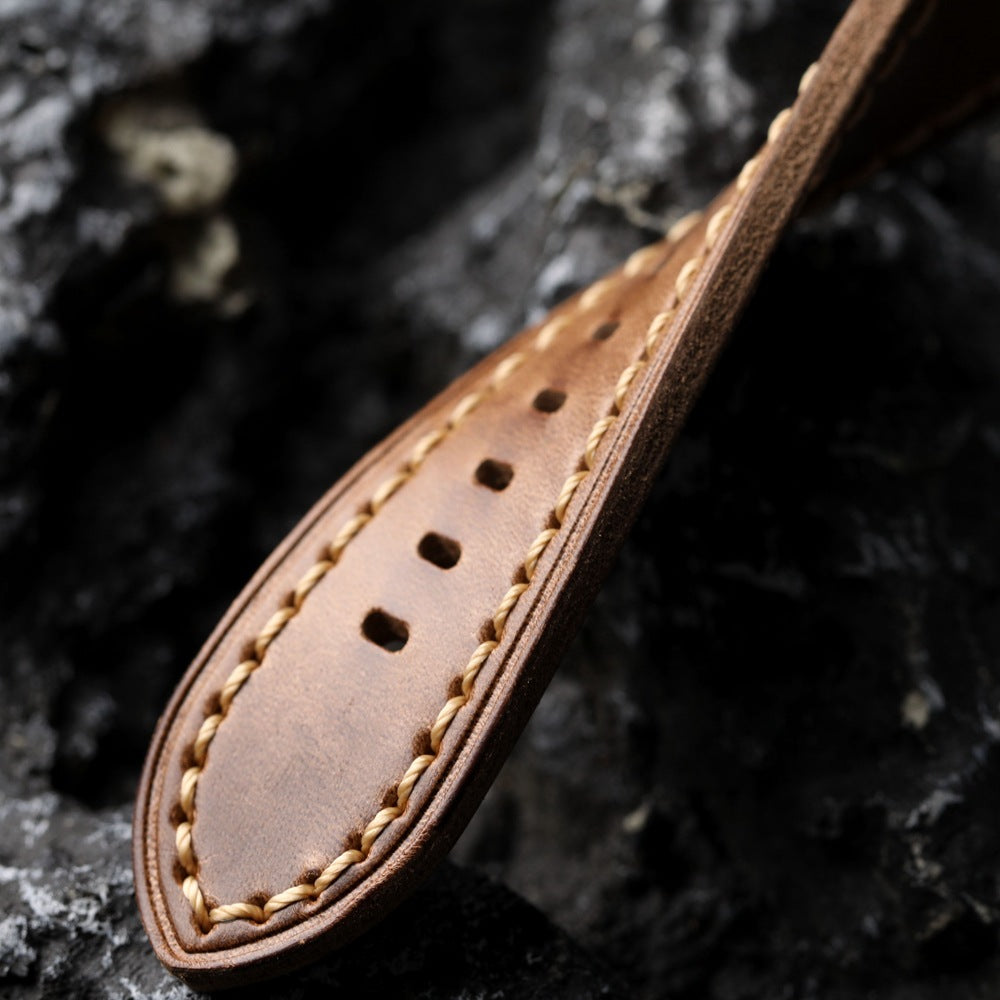 Brindle Vintage Brown Leather Watch Strap for Apple Watch