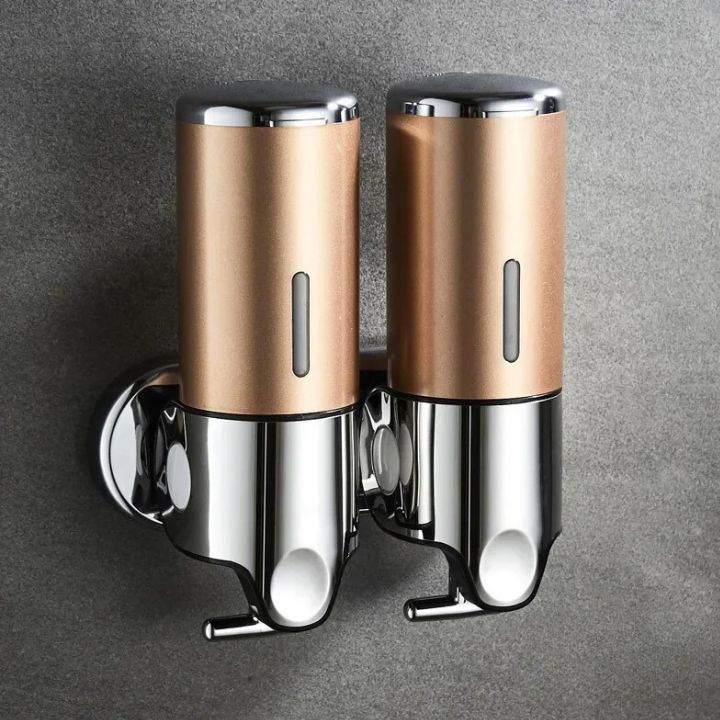 Wall Mounted Soap Dispenser | SudsStation Bathroom Organizer | Stainless Steel & ABS | 16.9 fl oz | Set of 1–3