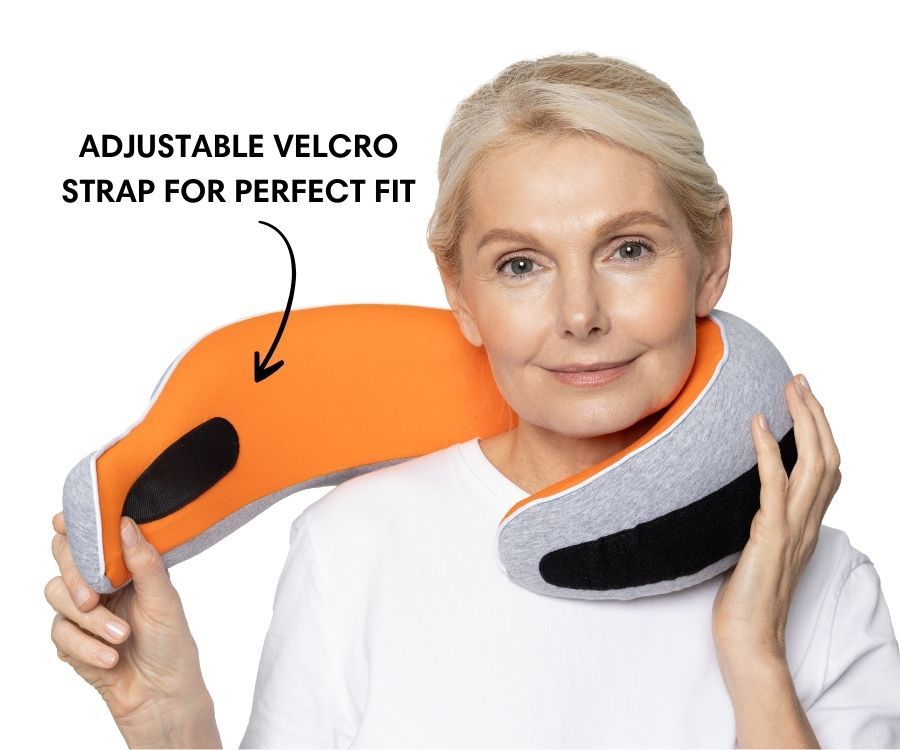 Memory Foam Travel Neck Pillow for Long Flights, Road Trips and Everyday Commutes