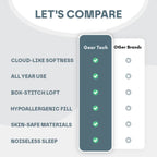 Edredón suave como nube para todo el año | Acogedor, transpirable, amable con la piel