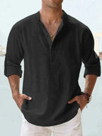 Erick Men's Linen Shirt for Breathable Summer Comfort
