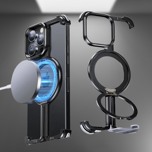 Quellio EvoBorder チタン製 MagSafe ケース for iPhone