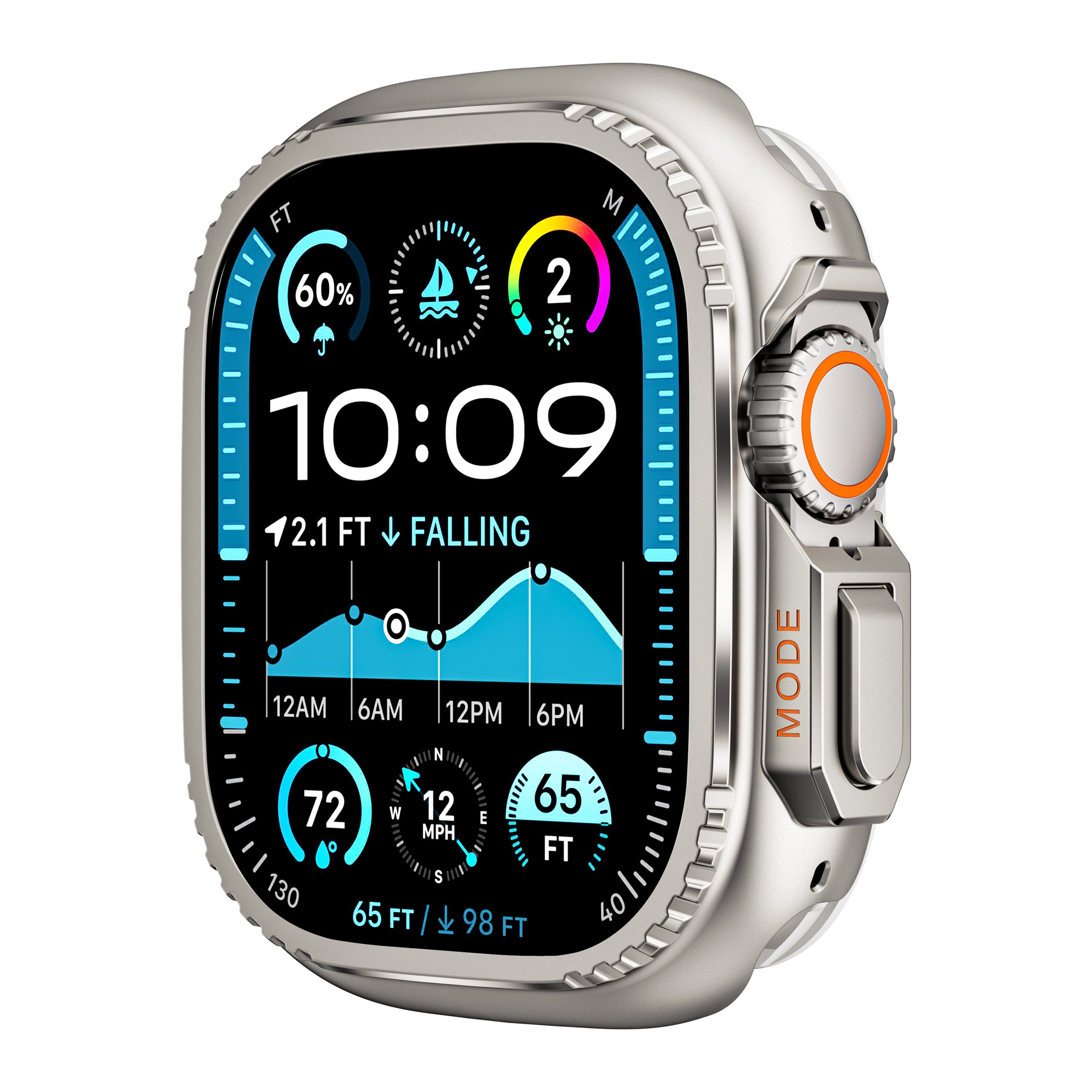 Valorn Robustes Gehäuse aus Titanlegierung für Apple Watch