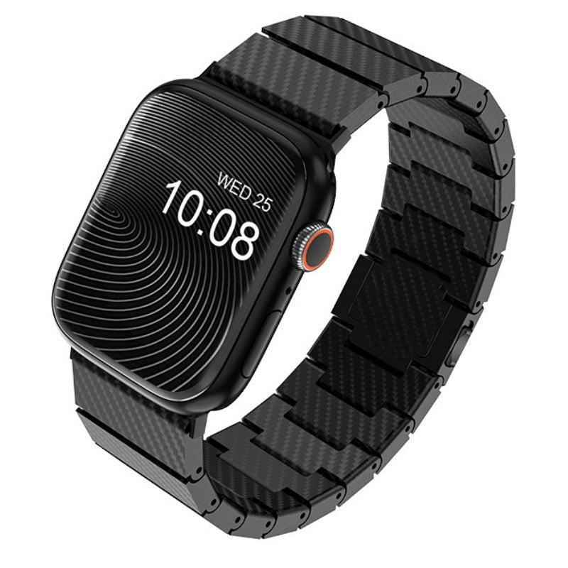 Kirrea Carbon Fiber Smartwatch-band met slanke aramidevezel beschermhoes