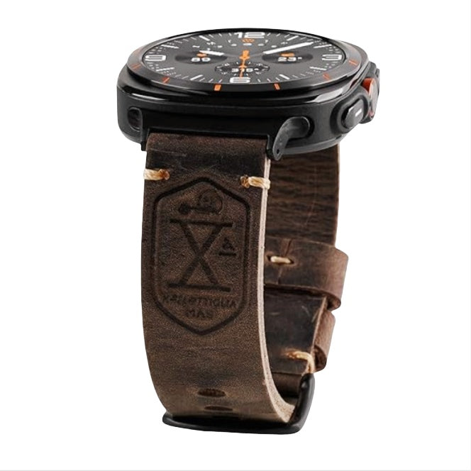 Brookmere vintage leren band compatibel met Samsung Watch Ultra