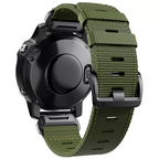 Rivaro taktiskt utomhus nylonklockarmband för Garmin Fenix 6X, 6 Pro, 8, 7, 7X, 5, 5X Plus