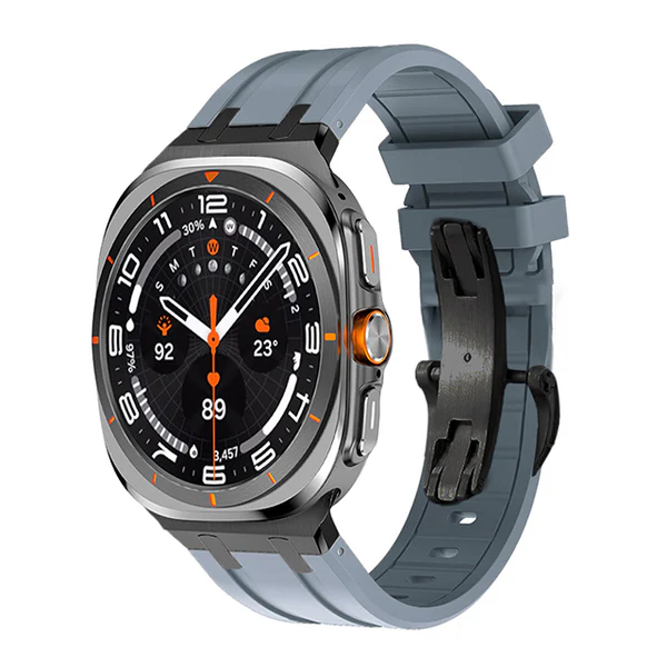 سوار فيلون السميك من السيليكون مع محول التيتانيوم لساعة سامسونج ألترا