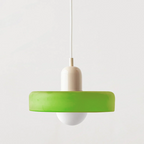 Lámpara colgante de vidrio Liora Bauhaus con ajuste de altura