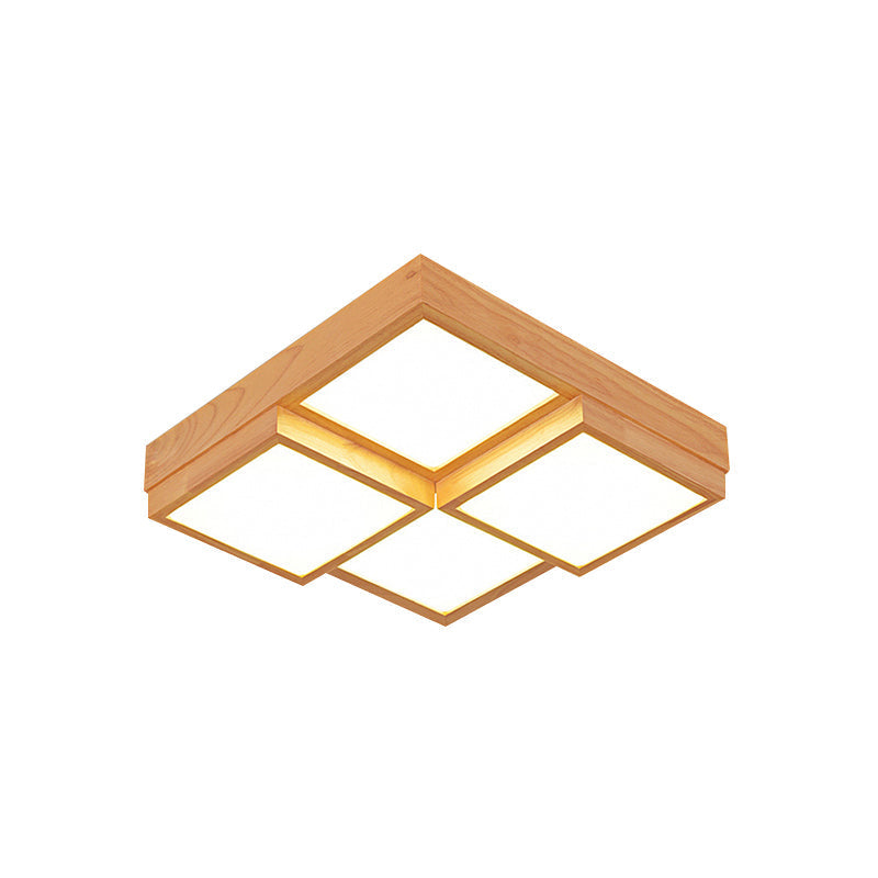 TimberLume Træloftlampe - Elegant Flerlyskildearmatur