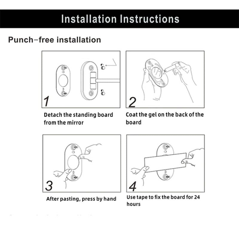 Nabíjecí LED zvětšovací zrcátko v chromově stříbrné barvě od Lunicca