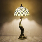 Aurena Tiffany-Style Table Lamp With Colorful Dome Shade
