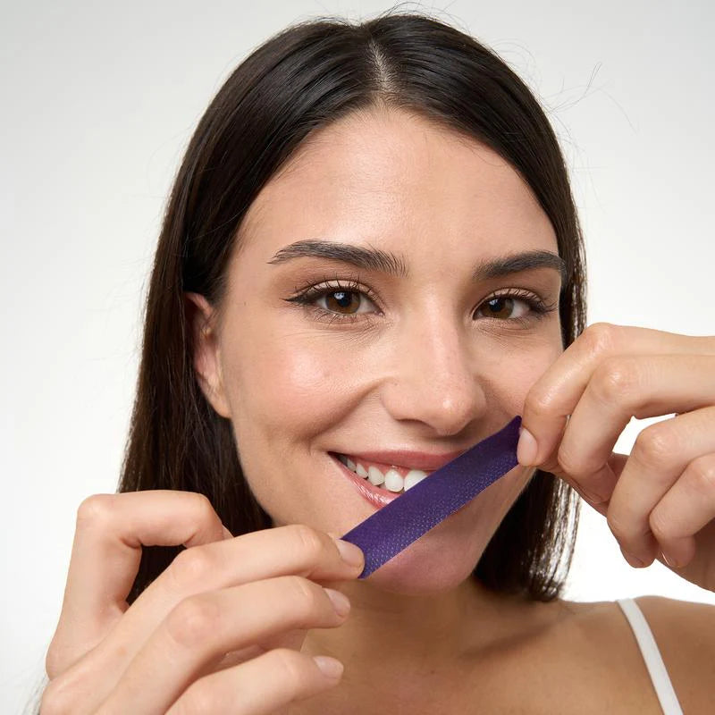 V34 Purple Whitening Strips With PAP Plus For Instant Color Correction