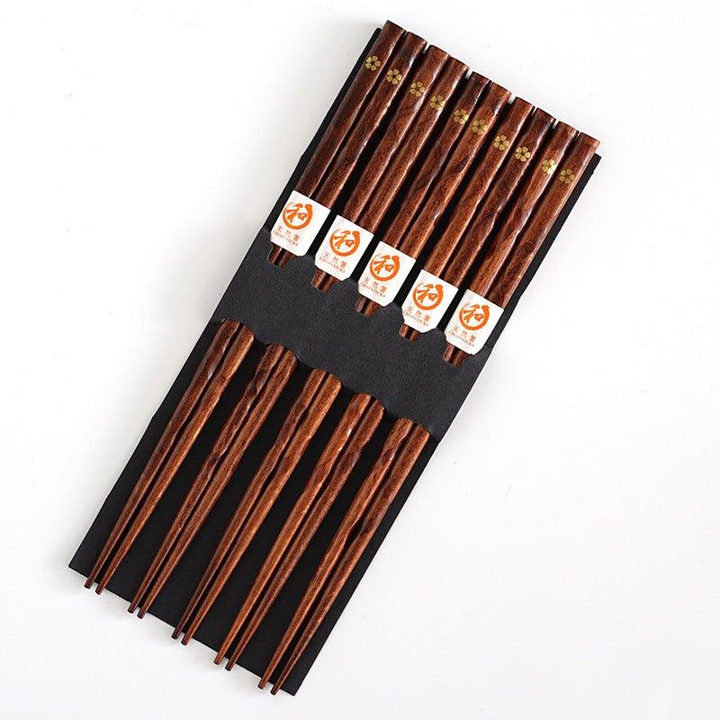 Miyabi | Golden Sakura Wooden Chopstick Set | Petprovac