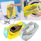 Set da 2 sacchetti per lavaggio scarpe per protezione in lavanderia domestica