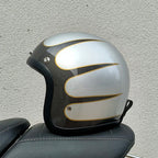 Casco de motocicleta retro AeroGuard certificado DOT y ECE