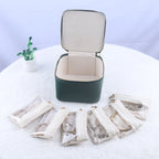 Jewelry box with 12 zipper compartments