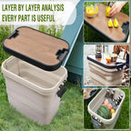 Foldable Camping Storage Box For Campers Durable Organizer
