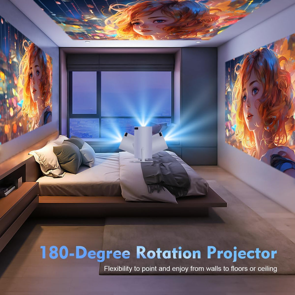 Magcubic 4K mini projektor pro domácí kino, přenosný na cesty