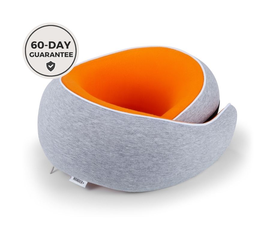 Memory Foam Travel Neck Pillow for Long Flights, Road Trips and Everyday Commutes