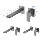 AstraLine Innfelt Veggmontert Servantkran, Enkeltgrep Minimalistisk Design