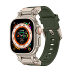 Meron Titanium-Head Silicone Band for Apple Watch | Petprovac