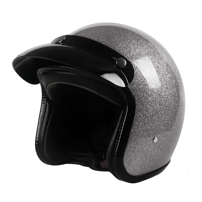 Casco Retro Cruiser Aperto con Comfort Leggero per Piloti